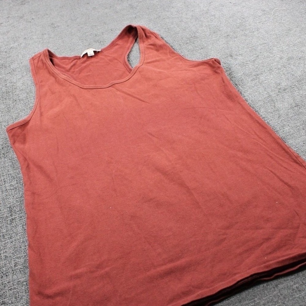 Zenana Outfitters Womens Racerback Tank Top Brick Red‎ Cotton Blend CT-2910AB L